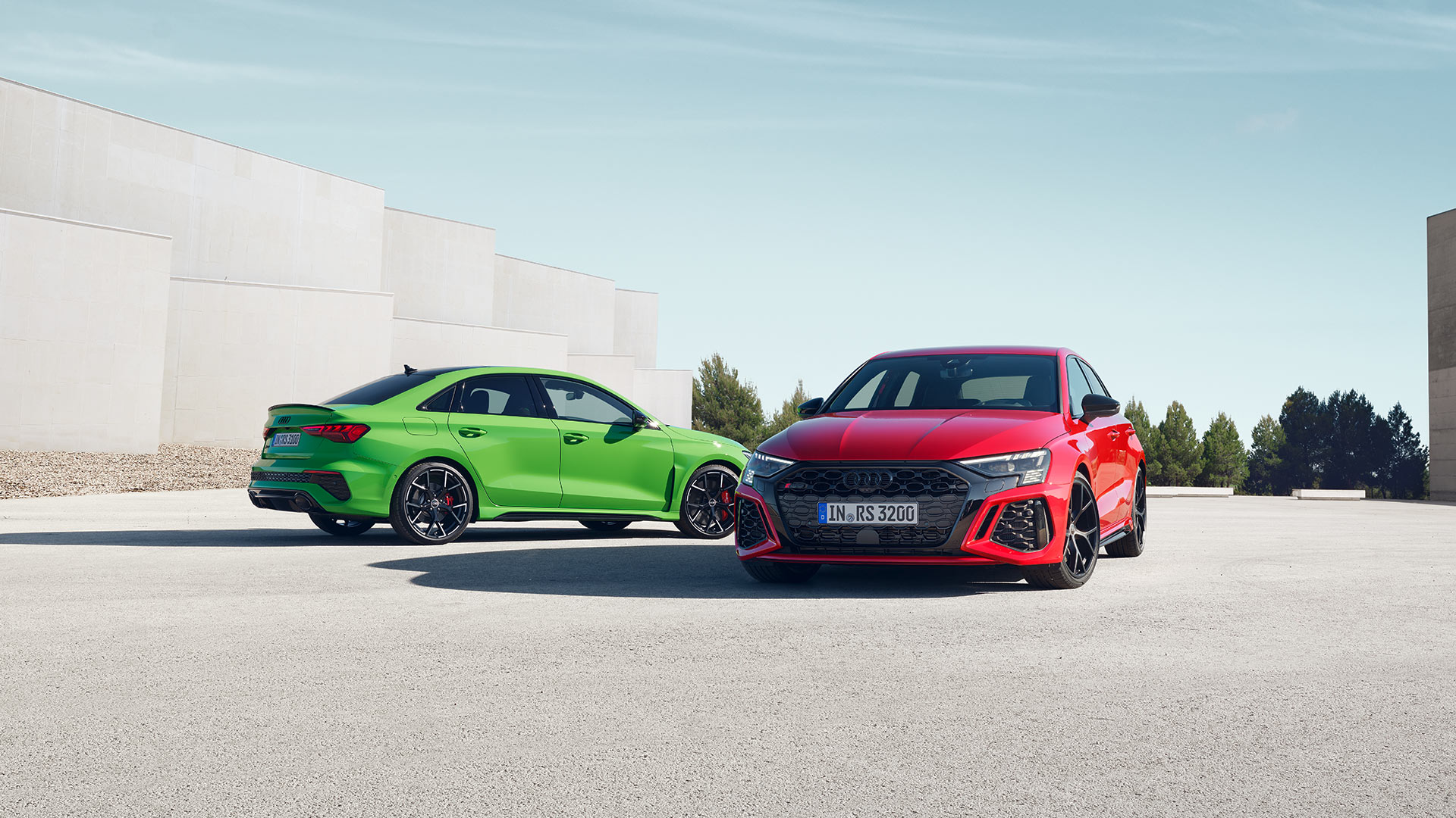 Two Audi RS3's